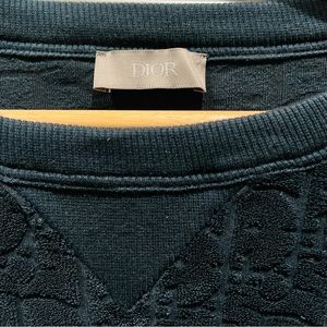 Dior Oblique Shirt - Navy Blue XL Jacquard